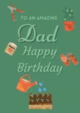 Dad Gardening Birthday card created by Loula Rose