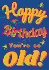 Stating the obvious Birthday card created by Loula Rose