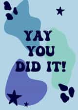YAY YOU DID IT! Congratulations card created by Groovy Girl Designs