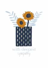 Sunflower sympathy card created by Walking In Wildflowers