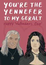 The Witcher Valentine's Day card 1001 created by David Rudd