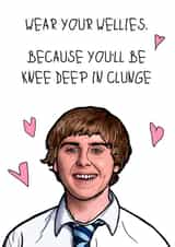 Jay from The Inbetweeners Funny Valentines Card created by Drewit