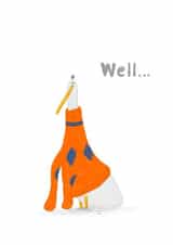 Goose card created by Diana Malinovskaya