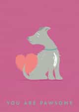 Dog Lover's Valentine created by X, Y & Z Design
