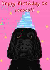 Cockapoo birthday card created by Prezprints