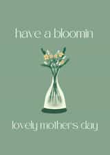 Mothers day illustration / floral mothers day card created by Paper Party Cards