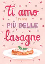 Lasagne Valentine’s Day card created by Silvia Volpe