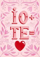 Me and you Valentine’s Day Italian card created by Silvia Volpe