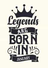 January Birthday celeration created by Thankful Cards