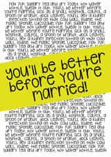 Get Well Soon - You'll be better before you're married created by Fancy Paper