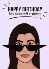 Kourtney Kardashian Birthday Card created by girlinmind