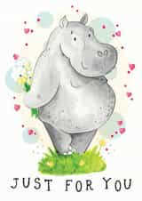 Hippo Anniversary Valentine Card  created by Vicky Kuhn