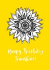 Happy Birthday Sunflower created by Jackie Fecitt