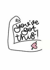 You've Got This Pick Me Up Card created by Madeline Star Design