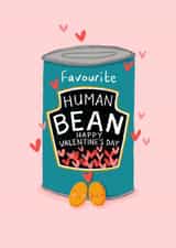 Baked Bean Valentine card created by Nicola Watson