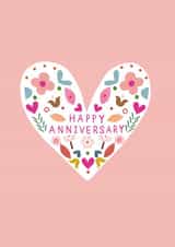 Anniversary card created by Sally Payne Design