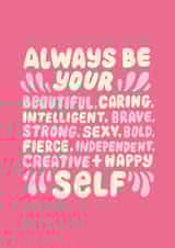 Galentine's Day Friendship Pink Card created by @studio27eleven