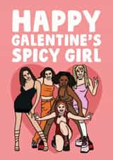 The spice girls galentines card created by Studio Doodles