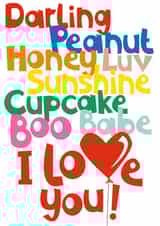 Valentine's card, what's your nickname? created by Poppekins