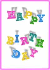 Colourfu happy birthday card created by The Crafty Tourist