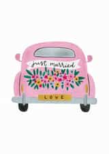 Just Married Car card created by Nicole Julia