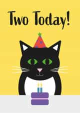 Cute Age Two Cat Card  created by Amy Munro