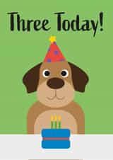 Cute 3rd Birthday Puppy Card created by Amy Munro