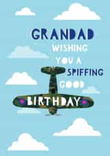 Grandad wishing you a spiffing good birthday created by Jessica Eyre