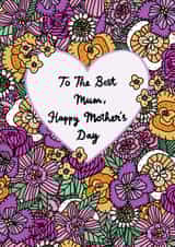 The Best Mum Mother’s Day card created by Rachel Singh