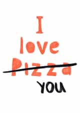 I love you (pizza) created by Diana Malinovskaya