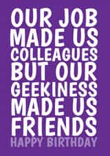 Geeky Work Colleague Birthday Card created by @Cupsie's Creations
