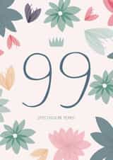 99th Birthday Card - 99 Spectacular Years created by Two For Joy Illustration