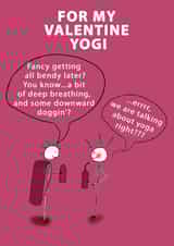 Yoga Valentine's Day created by Hey Karma