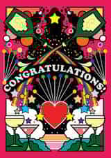 Sparling Star Rainbow Congratulations created by Rebecca Strickson Ltd