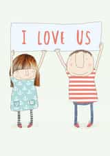 Love Us card created by Rosie Made A Thing