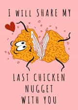Funny Chicken Nugget Valentines Card created by SIMO 08
