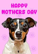 Cute Mothers Day Card - Mum - Jack Russell - Happy Mother's Day created by @annaelizabethdesigns