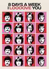 The Beatles Valentine's Day Card created by Madferart