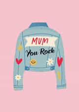Mum You Rock Embellished Denim Jacket Mother’s Day Card created by Curious Day