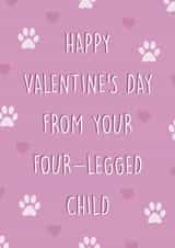 Valentine's Card From The Pet - Four Legged Child created by Canny Crafted