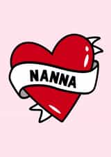 Nanna Mothers day Birthday Card created by Fighty Pants