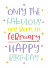 Happy February Birthday to you card created by Word Up Creative