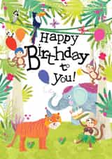 Jungle Happy Birthday! created by Heidi Pie