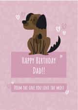 Happy birthday from the dog created by Pixie Paper Art
