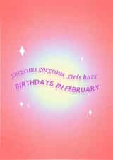 TikTok meme February birthday Aquarius card created by Ain't It Fun