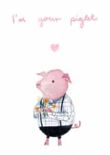 Piglet Valentine’s Card created by Pascale Dilger