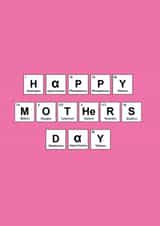 Periodic Table Happy Mother's Day Card created by Matt Facer