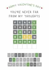 Cheeky Wordle Valentine Card created by Wink Design - Michelle Roberts