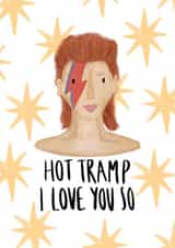 David Bowie Rebel Rebel Valentines Card created by Phoebe Harris