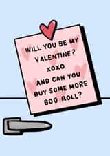 Fridge Note Valentine's Day Card created by Flopsydoods 